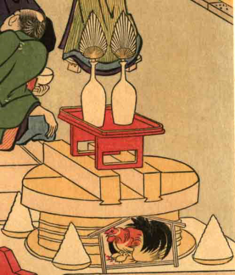 木版画‥葛飾北斎‥吉原扇屋の新年、五枚続 北斎｢扇屋の新年 【復刻版】｣ | 山田書店美術部オンラインストア